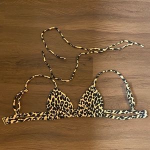 Montce swim top - leopard texture
